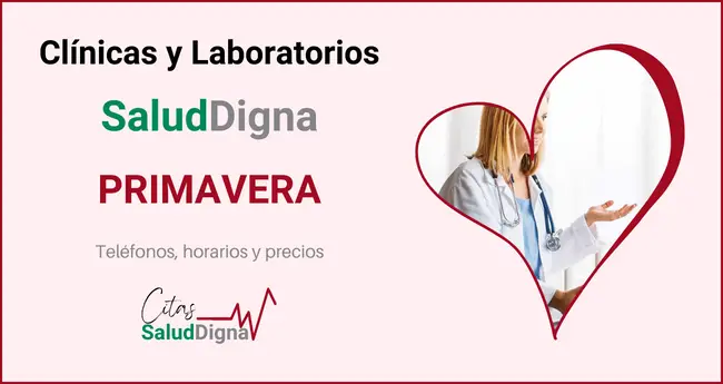 Clínicas y Laboratorios Salud Digna Primavera - Precios, teléfono y horario