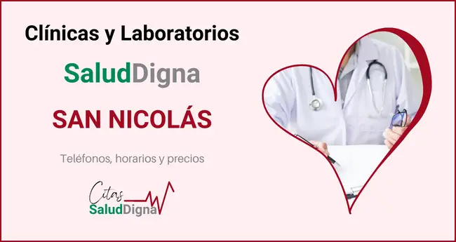 Clínicas y Laboratorios Salud Digna San Nicolás - Precios, teléfono y horario